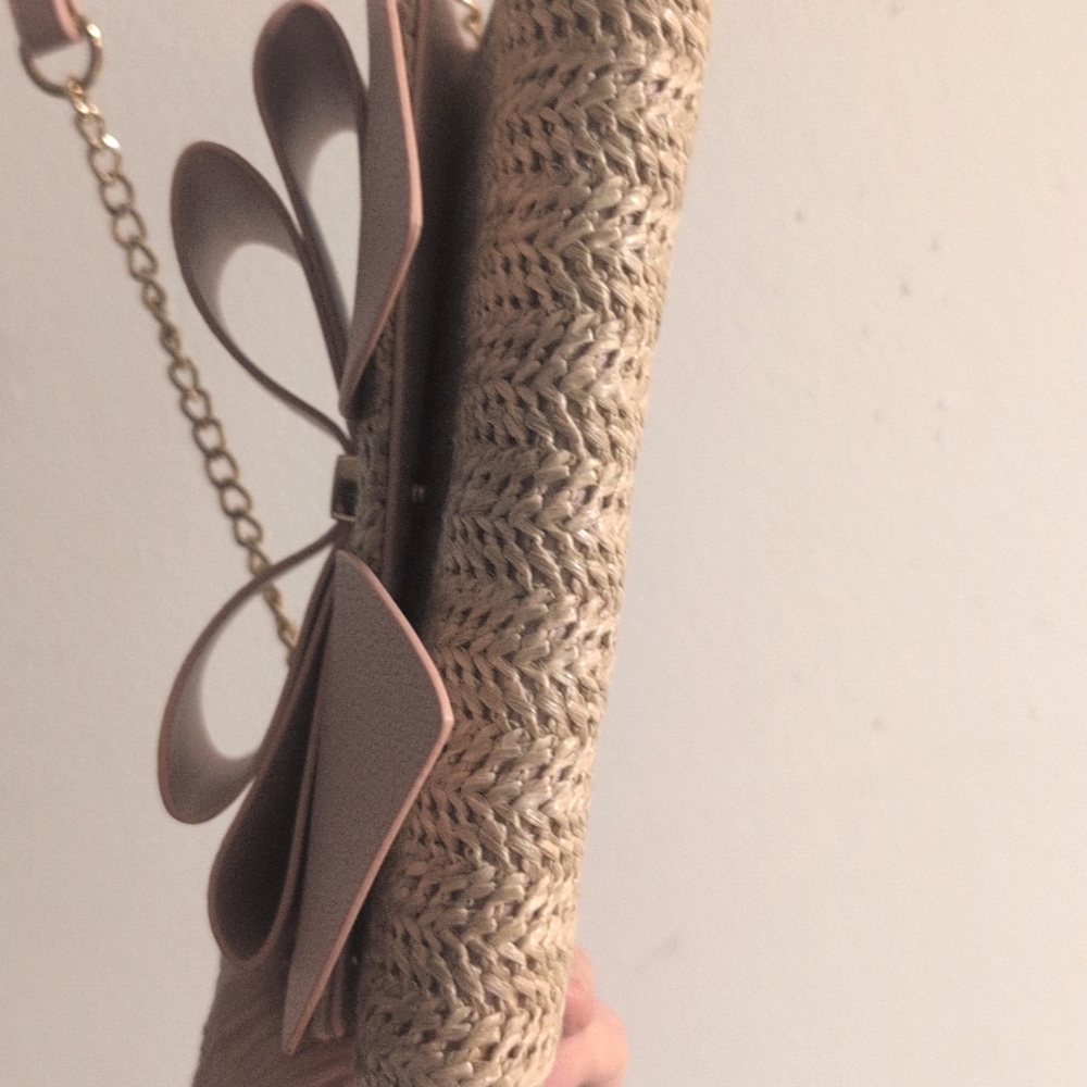 Lovely Straw Crossbody Wallet Bag - Picture 5 of 6